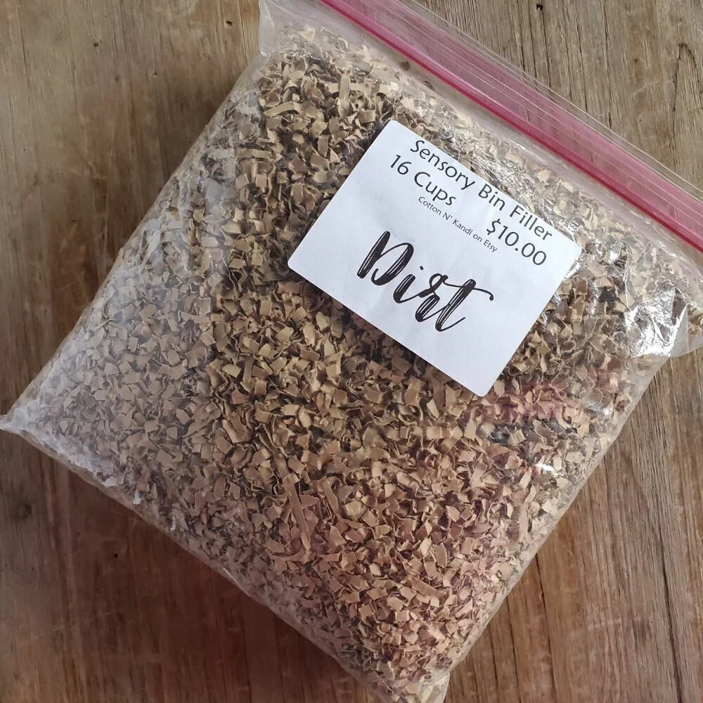 Sensory Bin Filler | PLAY DIRT | Montessori Materials, Toddler Activity